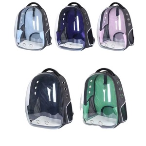 Sac à dos pour animaux de compagnie homologué par les compagnies aériennes, best-seller de l'usine BSCI, sac à dos pour chat en polyester, capsule spatiale à bulles. - Product Image 3