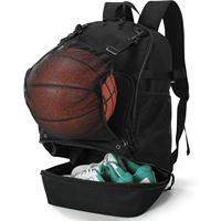 Sac à dos de sport unisexe grande capacité, pratique pour le basketball et le football, durable, vente chaude en usine, sac de sport