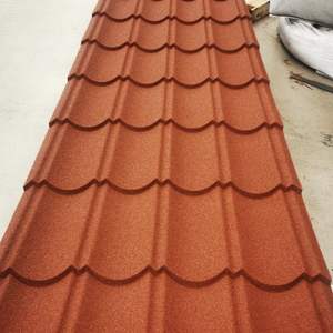 กระเบื้องมุงหลังคาหินเคลือบกันไฟกันน้ำน้ำหนักเบากันการเกิดสนิมแผ่นหลังคาสำหรับโรงเรียนวิลล่าอาคารบ้านโบสถ์ - Product Image 2