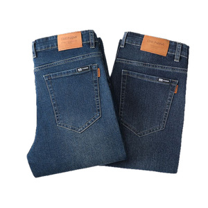 <span class=keywords><strong>Jeans</strong></span> in Denim di Cotone OEM 2026, Gamba Dritta, Foderati in Pile, Vestibilità Comoda, <span class=keywords><strong>Pantaloni</strong></span> Casual da <span class=keywords><strong>Uomo</strong></span>, Nuovi <span class=keywords><strong>Pantaloni</strong></span> Elasticizzati - Product Image 4