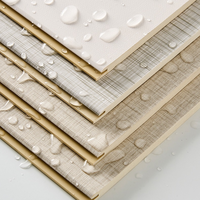 Plafond en WPC intégré en fibre de bambou ignifuge recouvert de PVC, panneau mural en WPC imperméable pour la décoration de la maison