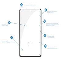 Pour One Plus 12 11 10 9 8 7 Pro 9H protecteur d'écran en verre trempé 3D flexion à chaud couverture complète bord noir Film de protection en verre