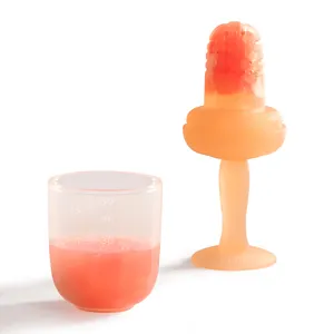 ES-Pro Design innovativo in Silicone eco-friendly uso cibo per neonati ciuccio bambino frutta fresca mangiatoia capezzolo massaggiagengive giocattoli