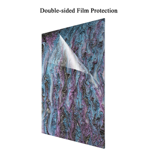 Swirl Sparkly Cast Acrylic Sheets Purple <b>Blue</b> <b>Glitter</b> Acrylic Board 1/8" Thick 8x12 Inch 3 Pcs Double-Sided Film Protected for L - Product Image 2