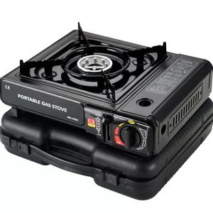 Fornello portatile da campeggio all'aperto per butano con scatola di plastica a <span class=keywords><strong>Gas</strong></span> fornello per Barbecue per avventure all'aria aperta