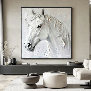 Özel Modern yağlıboya tuval üzerine el-boyalı hayvan duvar dekor için oturma odası otel restoran hayvan resimleri - Product Image 3