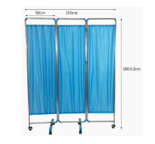 Hochey Medical Stainless Steel Fold Screen Medical Bed Room Divider <strong>Partition</strong> Screen Hospital Clinic Divider Screen - Product Image 3