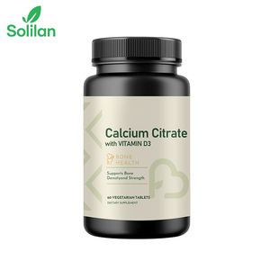 Chất Lượng Cao Tùy Chỉnh Công Thức Solilan Dành Cho Người Lớn Xương Hỗ Trợ Sức Khỏe Cải thiện Mật Độ Xương 60 Máy Tính Bảng Vegan Canxi Vitamin D3 2 - Product Image 1