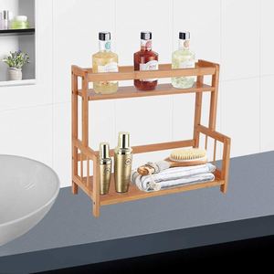 Eco Friendly Products 2023 Bamboo Spice Rack Organizer <b>Kitchen</b> Organizer for Bottles Jars Space Saving - Product Image 4