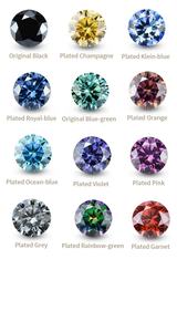 Piedras de moissanita ovaladas naturales, diamante sintético de color azul, precio al por mayor - Product Image 6