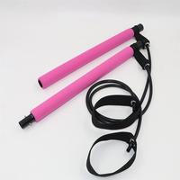 Kit de barre de Pilates intelligente avec bandes de résistance élastiques réglables, ensemble d'entraînement complet pour le yoga, les squats, les étirements et les exercices à domicile