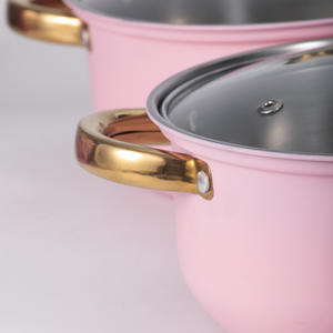 Ensemble de casseroles en acier inoxydable avec revêtement céramique écologique moderne, <span class=keywords><strong>10</strong></span> pièces, bon marché, compatible four et lave-vaisselle - Product Image 6