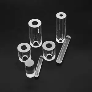 Customized heat-resistant and high-purity fused silica glass rod processing