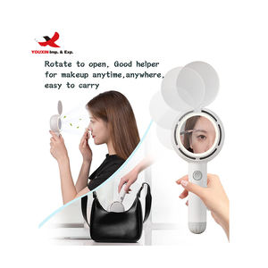 Mixed Procurement Low Price FENGFLY Outdoor Travel <b>Small</b> 3 Speeds Lash Eyelash Fan Portable Handheld Fan With LED Makeup <b>Mirror</b> - Product Image 6