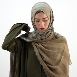 Vente en gros, nouveau design, foulards teints sales pour femmes, foulards soudanais, hijab en coton, longs châles ombragés, <span class=keywords><strong>voiles</strong></span> pour femmes musulmanes - Product Image 2