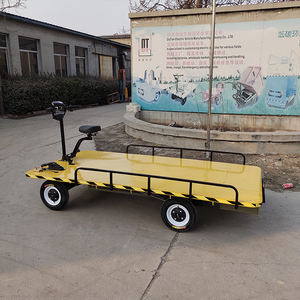 รถเข็นไฟฟ้าแบบพกพา,สินค้าหมุนเวียนสำหรับคลังสินค้ารถเข็นไฟฟ้ารถบรรทุกพื้นเรียบไร้เสียง - Product Image 4