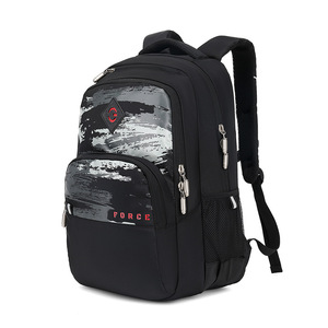 Baike Student <b>Backpack</b> 15.6 Inch Nylon Waterproof <b>School</b> Education Male Geometric Pattern Casual Laptop Bag - Product Image 3
