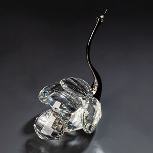 Персонализированные романтические подарки ко дню Святого Валентина, новые металлические украшения из хрусталя K9, лебеди, украшения для пары, другие хрустальные изделия - Product Image 1