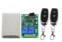 Control Remoto Inalámbrico RF con Alcance de 100m para Puerta de Garaje Eléctrica, 4 Botones, Indicador LED Impermeable, Batería AAA