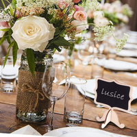 Panneau de table en bois rustique, tableau noir décoratif, support réutilisable et personnalisable pour les menus de réception de mariage, les desserts, les étiquettes alimentaires