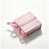 Caja de Joyería Ecológica con Forma de Libro, Cinta Decorativa, Troquelado, Estampado en Caliente, Personalizada de Alta Gama para Regalo, Empaque de Papel