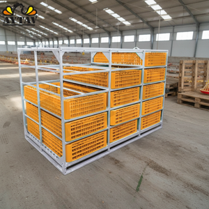 Jaula Galvanizada 3x5 - Nuevo Sistema Portátil de Carga de Pollos - Cajón H22 - Material PE - 1 Año de Garantía - Producto al por Mayor de Alta Calidad - Product Image 2