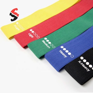 5pcs Polyester tập thể dục ban nhạc cho làm việc ra Yoga Pilates kéo dài Nhà Phòng tập thể dục tập thể dục đàn hồi cao vải kháng ban nhạc thiết lập - Product Image 4