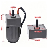 6W 220V Ratio 1:3: 300 2IK6GN-C Décélération Moteur à courant alternatif à engrenage Moteur de régulation de vitesse avec contrôleur de vitesse pour machine à masque