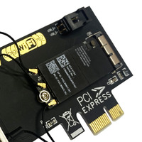 Adaptador de Tarjeta Wifi Interna para Escritorio BCM943602CS 802.11AC con BT 4.0 PCI E 3 Antenas para Tarjeta WLAN Inalámbrica IOS/OS X