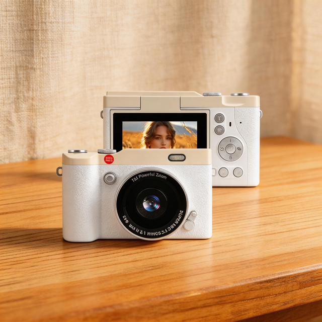 Kids Digital Camera 4K 48MP Photography Video Recorder Portable Compact Mini Camera Autofocus Christmas for Children Gift