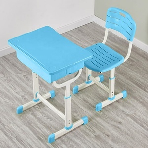 Meubles d'école <span class=keywords><strong>primaire</strong></span>, table d'étude réglable pour un seul élève, table d'écriture pour <span class=keywords><strong>enfant</strong></span>, ensemble de <span class=keywords><strong>bureau</strong></span> et chaise pour enfants - Product Image 4