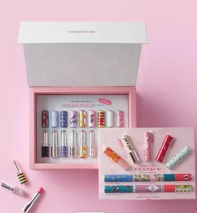 Kraft Cardboard Packaging Lipstick <strong>Lip</strong> Scrub <strong>Lip</strong> Oil Set Luxury <strong>Lip</strong> Balm Display Box with Mirror - Product Image 5