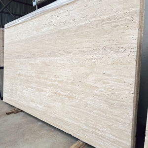 Dalle en travertin blanc beige de taille personnalisée en <span class=keywords><strong>pierre</strong></span> naturelle mate pour revêtement de sol extérieur intérieur panneau mural extérieur moderne - Product Image 6