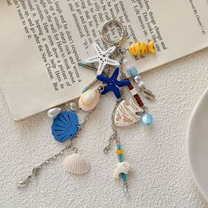 Porte-clés Étoile de <span class=keywords><strong>Mer</strong></span> Série Océan, Pendentif Thème Vie Nautique Plage, Breloque Scintillante Étoile de <span class=keywords><strong>Mer</strong></span> pour Sac et Accessoire à Suspendre au Rétroviseur de Voiture - Product Image 2