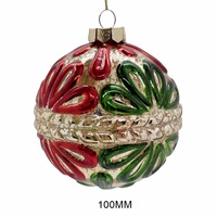 Ornements de Noël en verre de style européen de luxe personnalisés LILIAN, fabrication artisanale, impression UV/sérigraphie, imperméable, personnalisé pour les fêtes