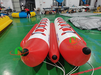 Remorquage gonflable de bateau de banane à double rangée de sports nautiques commerciaux populaires d'Aoqile pour des événements