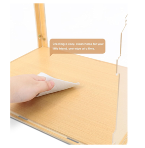 Jaula de hámster de madera de lujo chino para mascotas con accesorios de patrón sólido <span class=keywords><strong>Jaulas</strong></span> Para hámster - Product Image 6