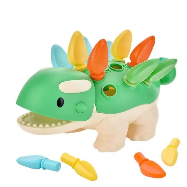 Hot Sell Montessori Toys Fine Motor Skills Sensory Learning Sorting Educational Dinosaur Puzzle Game For Toddler
