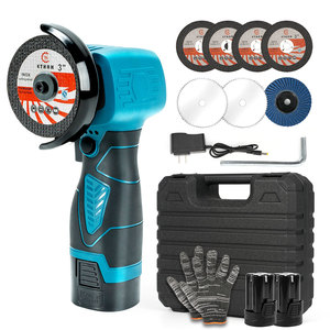 ערכת מטחנה זוויתית אלחוטית, מטחנה זוויתית חשמלית ניידת מיני לחיתוך/שיוף מתכת/עץ, לשימוש ביתי ומקצועי - Product Image 1