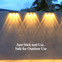 Lampe solaire de jardin LED RGB super lumineuse, indice de protection IP65, éclairage décoratif extérieur pour clôture, escaliers, aménagement paysager, lumière solaire pour marches
