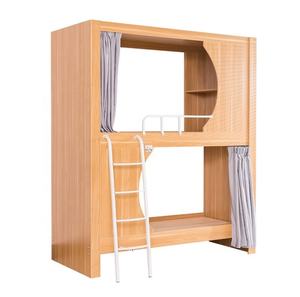 Школьная мебель для детей, спальня, товар, чердак, деревянная Коммерческая двухъярусная кровать с лестницей, детское маленькое пространство - Product Image 1