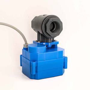 Vanne à boisseau sphérique électrique automatique en PVC DN15U 5V/12V/24V/220V, interrupteur de vidange manuel papillon pour gaz, 100% plastique - Product Image 3