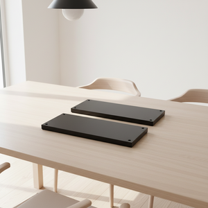 Plateaux en acrylique de luxe noirs avec Radisson blu ou collection pour appareils de chambre d'hôtel - Product Image 3