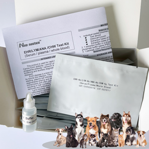 Kit de prueba combinado de venta directa de fábrica EHR-Ab/LYM-Ab/ANA-Ab/CHW-Ag 4 en 1 para detección para veterinarios Tira de prueba rápida de antígeno - Product Image 1