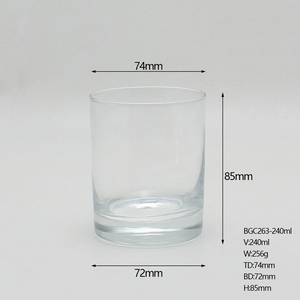 Vaso porta votivo in vetro trasparente di alta qualità Karen 20cl 30cl con coperchio in legno per la produzione di candele all'ingrosso - Product Image 6