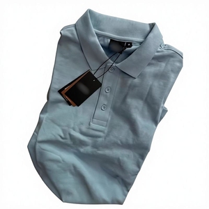 Polo Casual Versátil de Manga Corta para <span class=keywords><strong>Hombre</strong></span> y Mujer, Cuello Redondo, Transpirable e Impermeable, de Poliéster y Algodón para UE y EE. UU. - Product Image 1