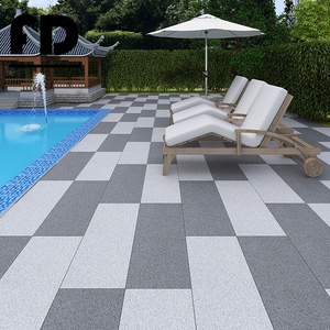 Carreaux de sol en porcelaine durables pour extérieur, antidérapants, blancs <span class=keywords><strong>sésame</strong></span>, 20 mm, avec veines noires, pour villas et écoles - Product Image 2
