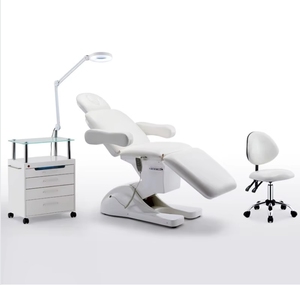 Cama Eléctrica Moderna Marrón para Técnicos de Pestañas, Mesa de Masaje Ajustable, Muebles para Clínica Estética, Tratamientos Faciales y de Pestañas, Belleza - Product Image 5