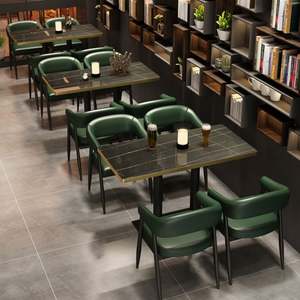 Moderno Vintage Negro Restaurante Muebles Mesas Mesa de centro Hotel Café Restaurante Moda Muebles Restaurante Venta al por mayor - Product Image 4