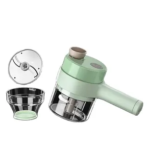 New Portable 4 in 1 Electric Wireless Food Processor Mini Garlic Onion Chopper without Stuck